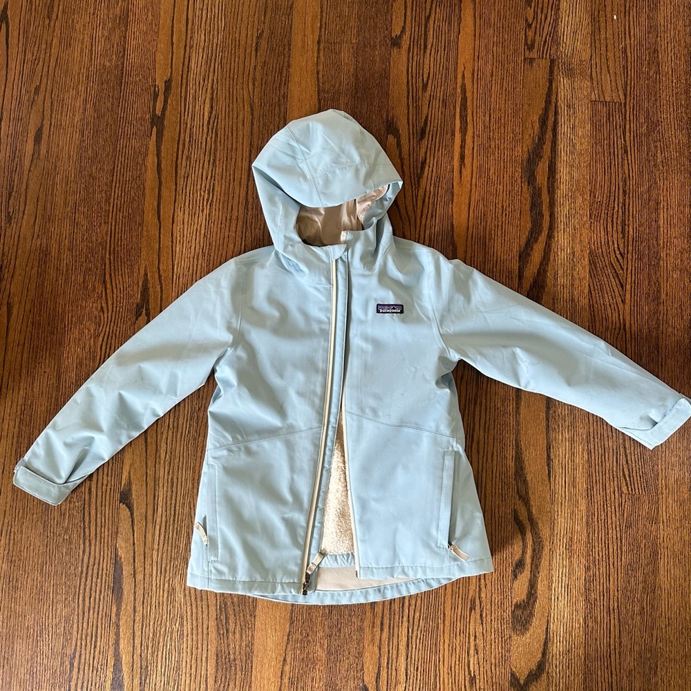 Patagonia Kids 4 in 1 coat light blue size S 7-8